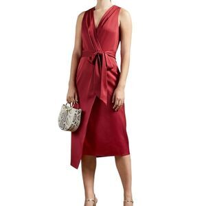 Ted Baker New York Red Chrisey Midi New Size 2(6)